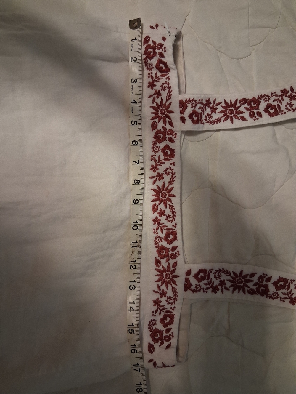 Garnet Hill Linen Embroidered Tank Top Size 6